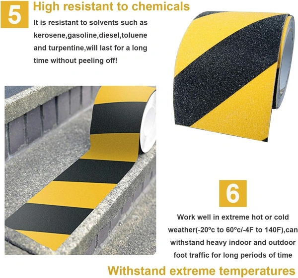 ANTI SLIP TAP 5CM X 5M,  Heavy-Duty Grip Tape for Stairs, Ramps, Floors & Walkways – Waterproof Safety Traction Tape (1737)