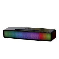 AQUA SOUNDBAR , CYOMI Aqua 10W Bluetooth Soundbar – Compact Stereo Speaker, Wireless Audio, Deep Bass (Black)(2601)