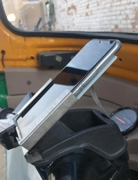 AUTO MOBILE STAND, Auto Rickshaw Mobile Stand | Heavy-Duty Holder for Auto Drivers | Secure & Adjustable Mobile Mount for Navigation & Hands-Free Use(2729)
