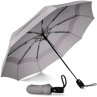 AUTOMATIC UMBRELLA,Mini Folding Windproof & Compact Umbrella, Portable 3 Fold Umbrella, Automatic Open Close for Rain and Sun Protection,Umbrellas for rain,Windproof Umberalla Large for Man,Women     (1068)       - Gray