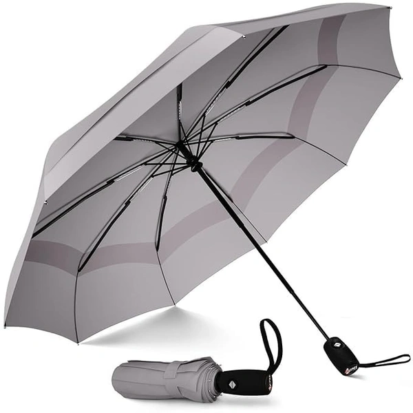 AUTOMATIC UMBRELLA,Mini Folding Windproof & Compact Umbrella, Portable 3 Fold Umbrella, Automatic Open Close for Rain and Sun Protection,Umbrellas for rain,Windproof Umberalla Large for Man,Women     (1068)       - Gray