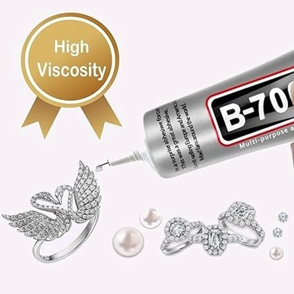 FABRIC GLUE B7000, Multi-Purpose Adhesive for DIY, Crafts, Jewelry, Phone Repair & Textiles (2183)