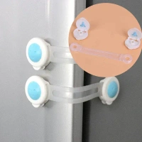 CHILD SAFE LOCK Baby Safety Locks | Child-Proof Cabinet, Drawer & Appliance Locks with Strong Dual Adhesive Tape | No-Drill Safety Latches for Fridge, Oven & Toilet Seat(1600) - Mariner