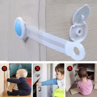 CHILD SAFE LOCK Baby Safety Locks | Child-Proof Cabinet, Drawer & Appliance Locks with Strong Dual Adhesive Tape | No-Drill Safety Latches for Fridge, Oven & Toilet Seat(1600) - Mariner