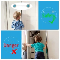 CHILD SAFE LOCK Baby Safety Locks | Child-Proof Cabinet, Drawer & Appliance Locks with Strong Dual Adhesive Tape | No-Drill Safety Latches for Fridge, Oven & Toilet Seat(1600) - Mariner