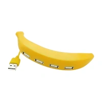 4IN1 USB HUB BANANA, Banana Shape USB Hub, 2.0 Hub USB Splitter, 4-Port USB Hub (2334)