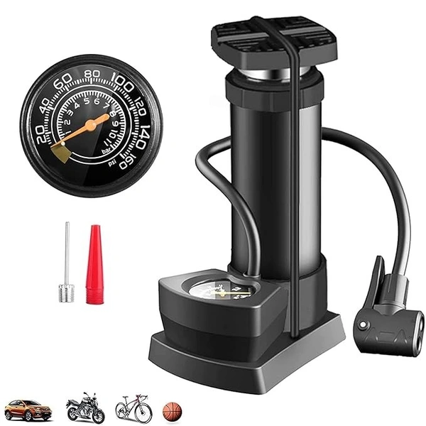 MINI FOOT PUMP, Bicycle Pump - High Pressure Foot Air Pump for Cycles, Balloons, Footballs and Tyres(278)