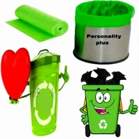GARBAGE BAG 24*32CM, Biodegradable Garbage Bags Roll – Eco-Friendly Trash Bags (24x32 cm, Mix Color, 1 Pc)(656)