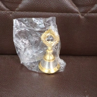 POOJA BELL, Brass & Steel Temple Ghanti (Pooja Bell) – Handheld Decorative Spiritual Bell for Home Mandir & Pooja Rituals(2509)