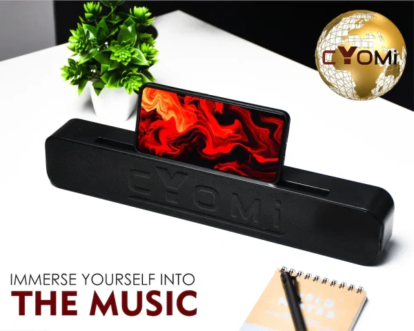 BT SPEAKER MAX786, CYOMI-786 Wireless Home Theatre SoundBar 10W, | Space Black Colour with Mirror Finish | Hi-fi Stereo, Sound with Thumping Bass   (2233)