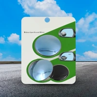 BLIND SPOT MIRROR, Car Blind Spot Mirror – 360° Adjustable HD Glass Side Mirror (2 Pieces)(136)