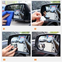 BLIND SPOT MIRROR, Car Blind Spot Mirror – 360° Adjustable HD Glass Side Mirror (2 Pieces)(136)