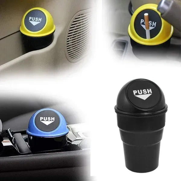 CAR DUSTBIN, Mini Car Trash Can | Portable Automatic Car Dustbin for Garbage | Small Trash Bin for Car, Home & Office(2672)