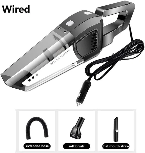 CAR VACUUM CLEANER, (Car Vacuum Cleaner DC 12V 120W | High Power Strong Suction Portable Vacuum for Car & Home Use809)