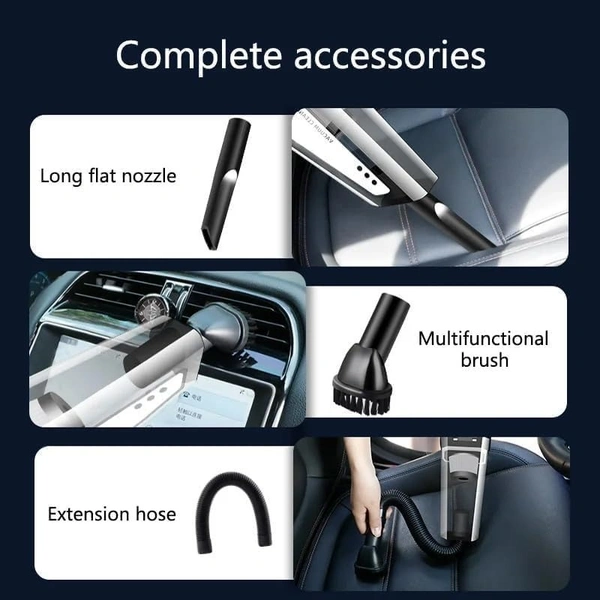 CAR VACUUM CLEANER, (Car Vacuum Cleaner DC 12V 120W | High Power Strong Suction Portable Vacuum for Car & Home Use809)