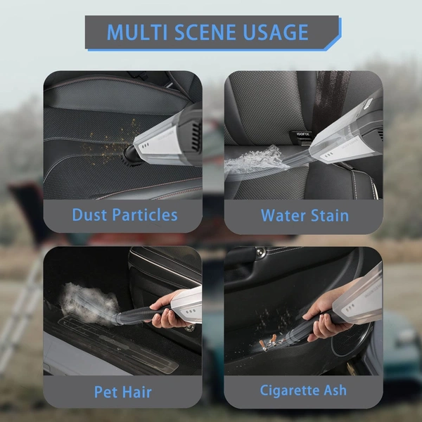 CAR VACUUM CLEANER, (Car Vacuum Cleaner DC 12V 120W | High Power Strong Suction Portable Vacuum for Car & Home Use809)