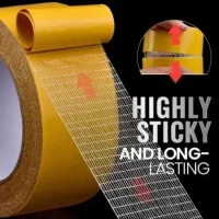 CARPET TAP 3CM*10M, Carpet Tape 3CM x 10M – Strong & Double-Sided Adhesive (1808)
