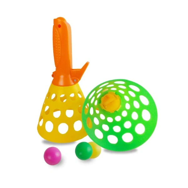SMALL CLICK N CATCH, Catapult Butt Ball Toy widely used by kids and childrens for playing and entertainment purposes and all etc.   (2349)     
