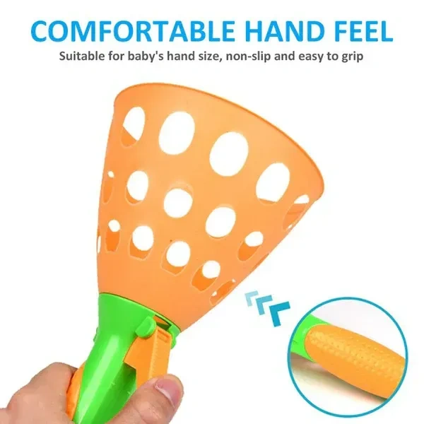 SMALL CLICK N CATCH, Catapult Butt Ball Toy widely used by kids and childrens for playing and entertainment purposes and all etc.   (2349)     