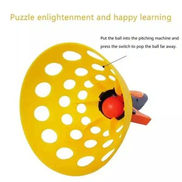 SMALL CLICK N CATCH, Catapult Butt Ball Toy widely used by kids and childrens for playing and entertainment purposes and all etc.   (2349)     
