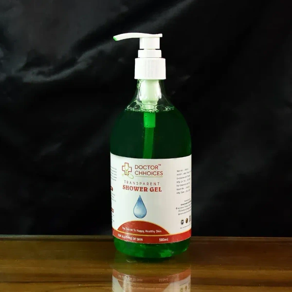 TRANSPARENT SHOWER GEL 500ML, Doctor Choices Transparent Shower Gel – 500ml Body Wash with Pump Dispenser(2569)