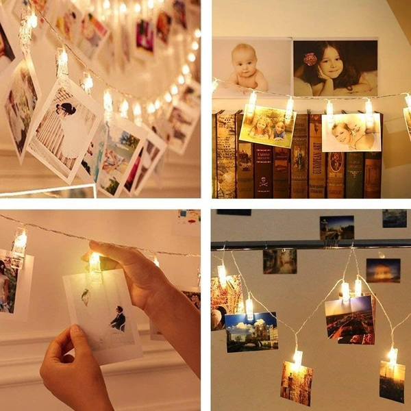 PHOTO HANGING LED, Photo Clip LED String Lights for Photo Hanging – Decorative Fairy Lights for Birthday, Wedding, Festival & Home Decoration(2555)