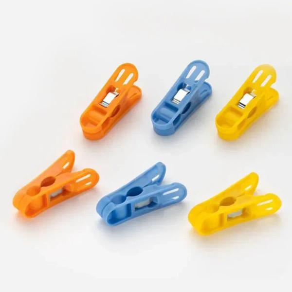 12PCS CLOTH CLIP PIN, Cloth Drying Non-Slip Light Plastic Clips (Multicolour) (Pack of 12)(2119)