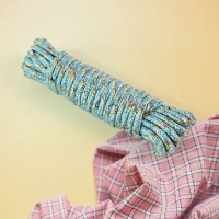 6MTR ROPE WITH CLIP, Clothesline Rope with 6 Clips – 6 Meter Approx Heavy Duty Laundry Drying Rope with Clip  (2373)    