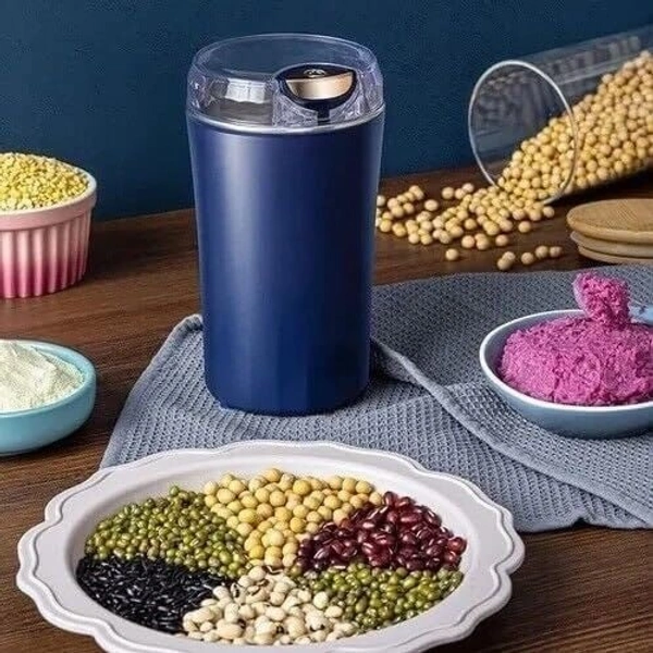 ELECTRIC GRINDER COFFEE, Electric Spice & Coffee Grinder – Portable Stainless Steel Grain Mill | Dry Grinder for Spices, Coffee Beans, Cereals & Seasonings(2510)