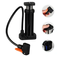 SMALL FOOT PUMP, Compact Mini Foot Air Pump – Portable Foot-Operated Tyre Inflator with Hose & Locking Valve for Bicycle, Bike, Car, Balls & Inflatables (1 Pc)(2687)