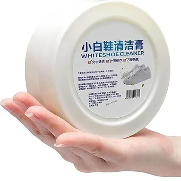 120G WHITE SHOE CLEANER, Shoe Cleaning Cream & Stain Remover (120g) – White Sneaker Cleaner, Sole Eraser & Shoe Polish Cream(2595)