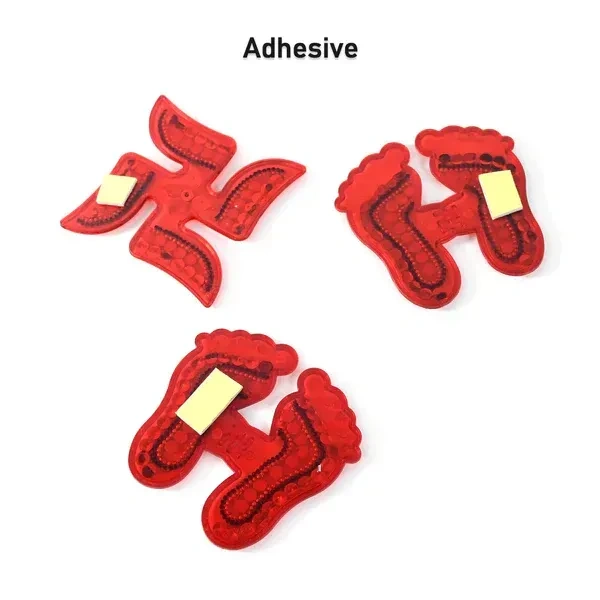 3PCS CHARAN N SWASTICK, Decorative Laxmi Charan (Pagla) & Swastik Combo Set – Traditional Gemstone Rangoli for Diwali & Pooja Decor (Pack of 3)   (2345)     