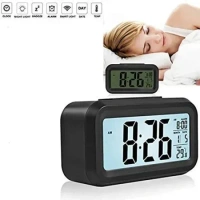 DIGITAL ALARM CLOCK, Digital Alarm Clock – Stylish & Functional Timepiece for Every Room (1781) - Black