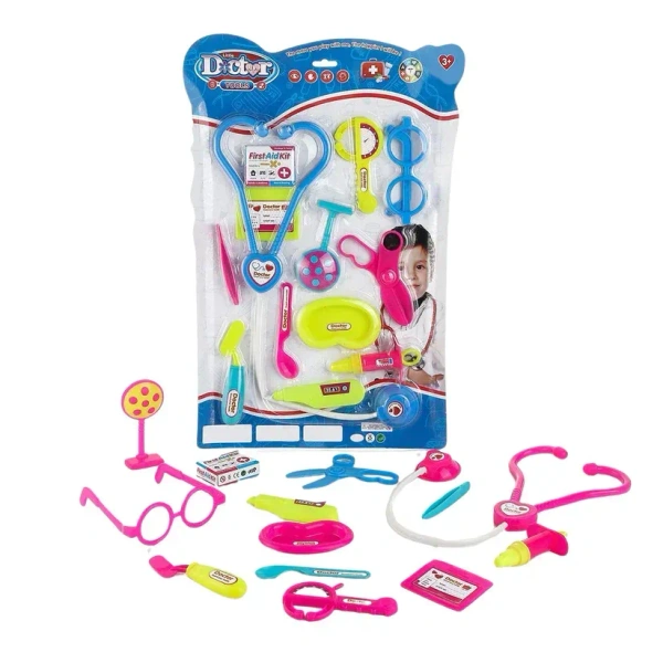DOCTOR SET TOY CARD, Doctor Playset Toy with ID Card – Fun & Educational Medical Kit for Kids(2124)