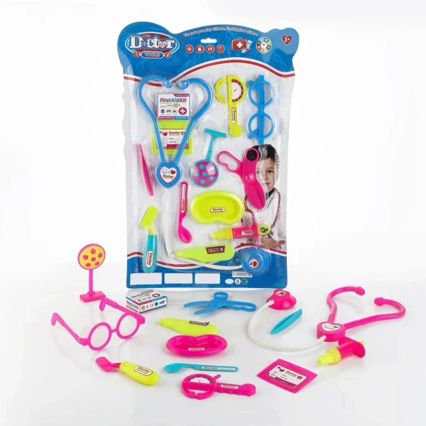 DOCTOR SET TOY CARD, Doctor Playset Toy with ID Card – Fun & Educational Medical Kit for Kids(2124)