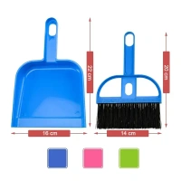 2IN1 DUSTPAN BIG, Dustpan Supdi with Brush Broom Set for Multipurpose Cleaning Big Size  (947) - 