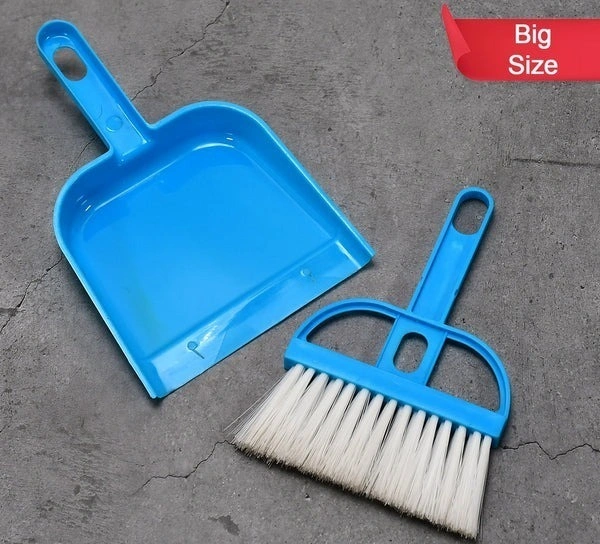 2IN1 DUSTPAN BIG, Dustpan Supdi with Brush Broom Set for Multipurpose Cleaning Big Size  (947) - 