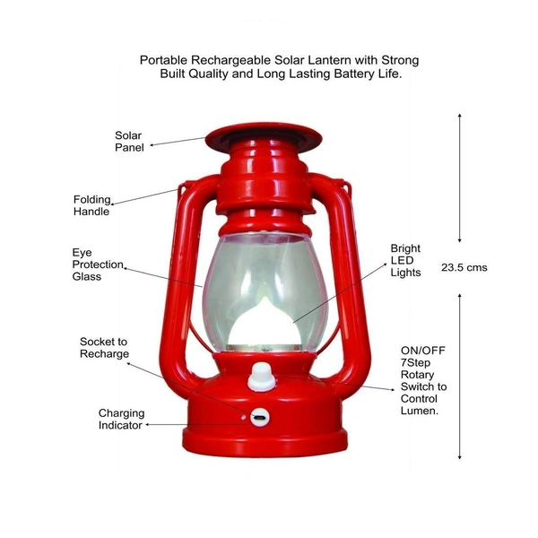 NEUTON SOLAR LANTERN, NEUTON Emergency LED Solar Lantern – Rechargeable Outdoor Camping Light | Portable Travel & Home Backup Lantern | Long-Lasting 1.5Ah Battery(2712)