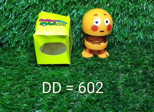 1PC EMOJI DOLL, Emoticon Figure Smiling Face Spring Doll,  Smiling Face Emoticon Spring Toy   (2219) - Yellow, Pack of 1