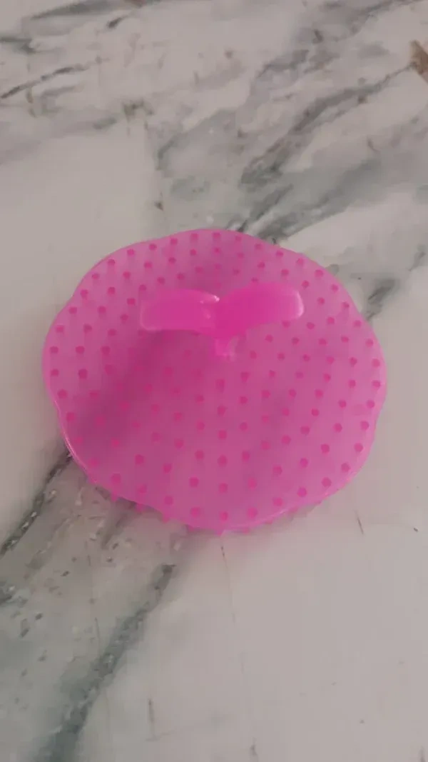 ROUND HAIR COMB, Ergonomic Scalp Massager Shampoo Brush – Unbreakable Plastic Hair Scrubber for Healthy Scalp & Relaxing Wash(519)