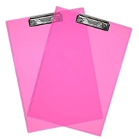 WRITING PAD COLOR, Exam Pad Transparent Colour Clipboard in School or Office or College (2190)