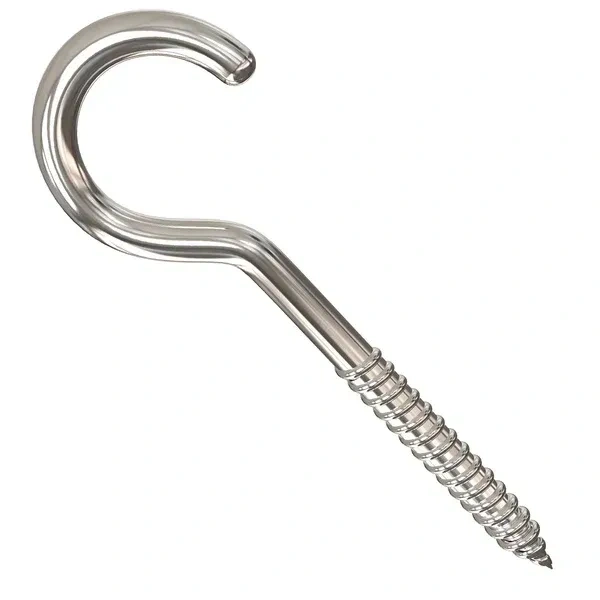 7PCS SS EYE BOLTS SCERW, This 7-piece set of heavy-duty eye hooks screws is made from rust-resistant stainless steel for durability and long-lasting use. Ideal for hanging plants, lights, ropes, wires, or DIY projects, these eye bolts provide a secure and sturdy hold on walls, ceilings, and wooden surfaces. Perfect for both home and outdoor applications.(2594)