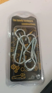 7PCS SS EYE BOLTS SCERW, This 7-piece set of heavy-duty eye hooks screws is made from rust-resistant stainless steel for durability and long-lasting use. Ideal for hanging plants, lights, ropes, wires, or DIY projects, these eye bolts provide a secure and sturdy hold on walls, ceilings, and wooden surfaces. Perfect for both home and outdoor applications.(2594)