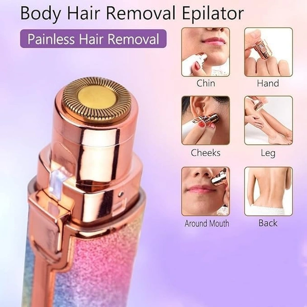 RAINBOW EYEBROW TRIMMER, 2 IN 1 USB JARI FLAWLESS EYEBROW TRIMMER EYEBRAW BLAWLESS HAIR REMOVAL RAINBOW FLAWLESS 2 IN 1 USB FLAWLESS TRIMMER RAINBOW (1254)