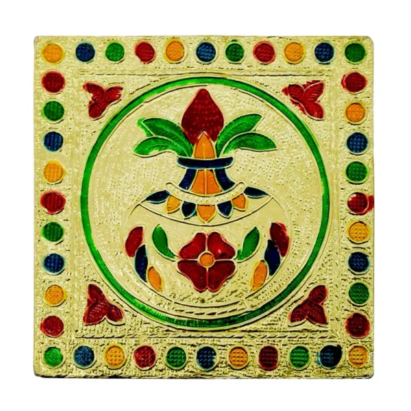 MINI BAJAT, Fancy Wooden Designer Bajot – Traditional Handcrafted Pooja Chowki for Home Decor(1626)