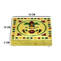 MINI BAJAT, Fancy Wooden Designer Bajot – Traditional Handcrafted Pooja Chowki for Home Decor(1626)