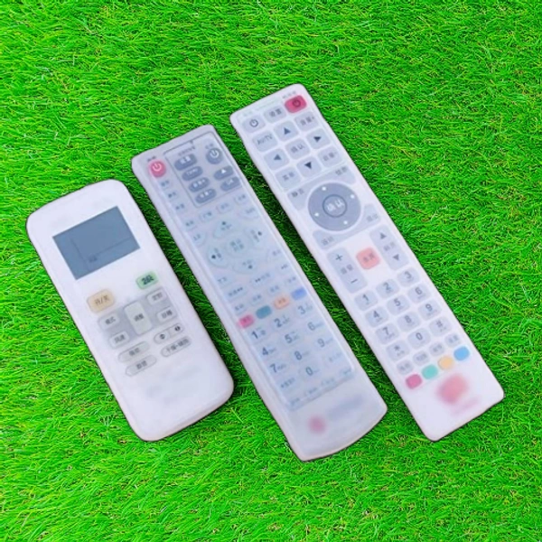 SILICON REMOTE COVER l Rabbit TV Remote Control Cover Silicone Clear Protector Case Cover Skin TV Air Condition Remote Controller Case - Pack of 3