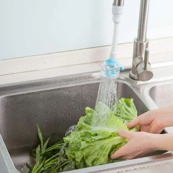 LONG PLASTIC FAUCET, Flexible Faucet Extender & Splash-Control Sprayer – Universal Stretch-Fit Tap Attachment with Bendable Neck for Kitchen, Bathroom & Utility Sinks (1 Pc)(2750)