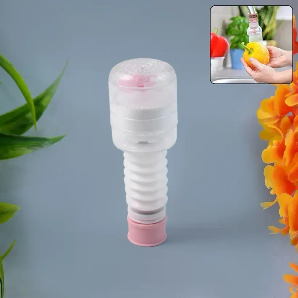 STRETCHEABLE FAUCET, Flexible Plastic Faucet Extender,  Flexible Plastic Tap Extension for Sink, Bathroom & Kitchen Use (2416)