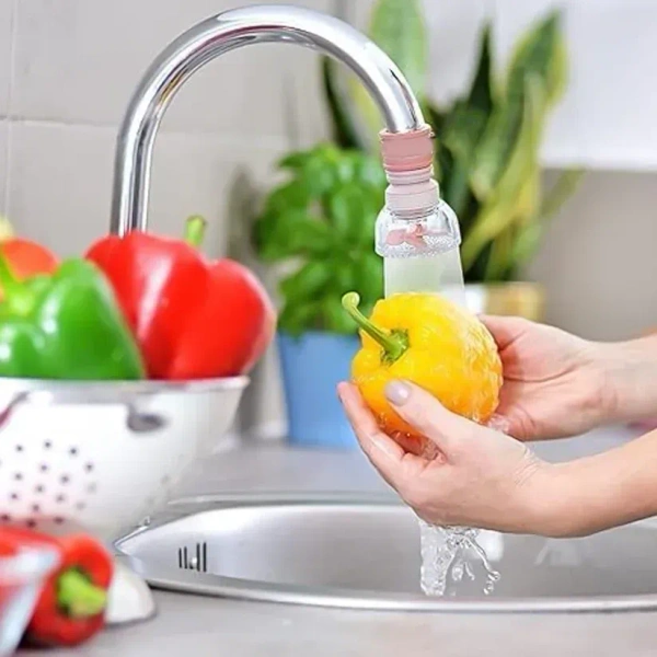 STRETCHEABLE FAUCET, Flexible Plastic Faucet Extender,  Flexible Plastic Tap Extension for Sink, Bathroom & Kitchen Use (2416)
